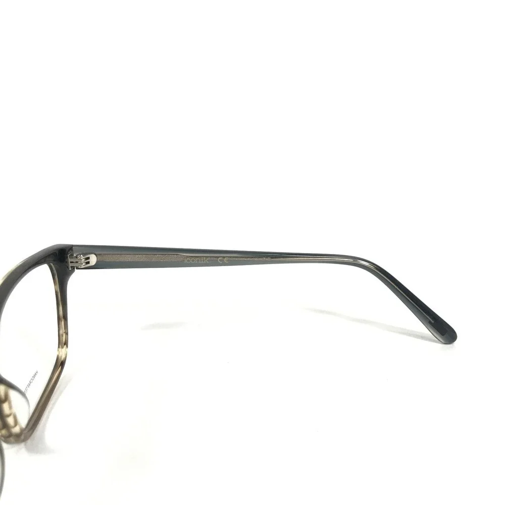 Iconik Eyeglasses Frames Dan C02 Brown Square Full Rim 59-15-145